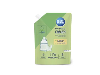 Canpol babies Ekologický mycí prostředek na kojenecké lahve a savičky náhradní náplň 1000ml