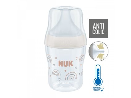 NUK Perfect Match láhev s kontrolou teploty 150ml bílá