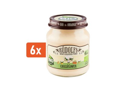 Rudolfs BIO Příkrm květák 6x120g