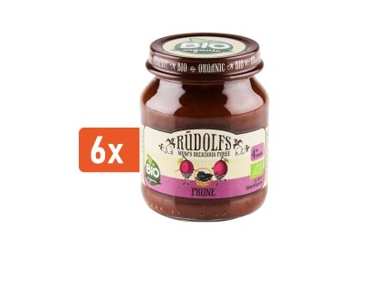 Rudolfs BIO Příkrm sušená švestka 6x120g