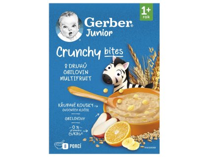 GERBER Junior nemléčná kaše ovocná s křupavými kousky 200g