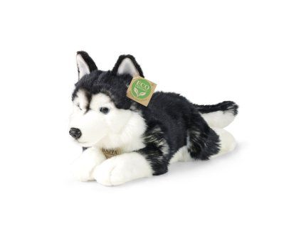 Plyšový pes husky 36 cm ECO-FRIENDLY
