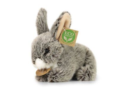 Plyšový králík šedý 17 cm ECO-FRIENDLY