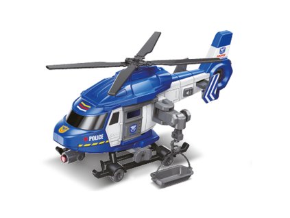 Vrtulník policejní s efekty 29 cm