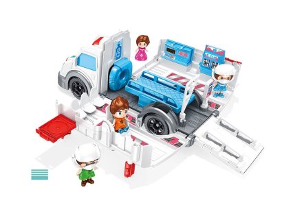 Auto sanitka rozkládací s 2 figurkami 30 cm