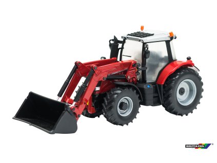 Britains Model traktor s čelním nakladačem Massey Ferguson 6616 1:32 21,5 cm