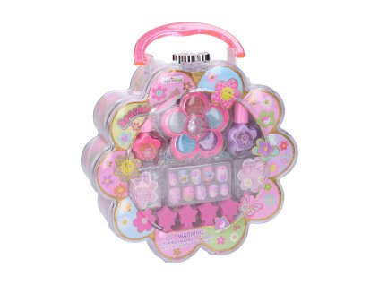 Kufřík s kosmetikou - kytička 20cm