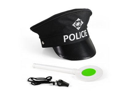 Sada policie s terčíkem a píšťalkou