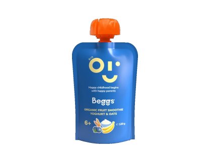 Beggs BIO Smoothie s ovocem, jogurtem a ovesnými vločkami (120g)