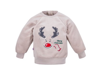 Dětská mikina Hi Reindeer béžová 62