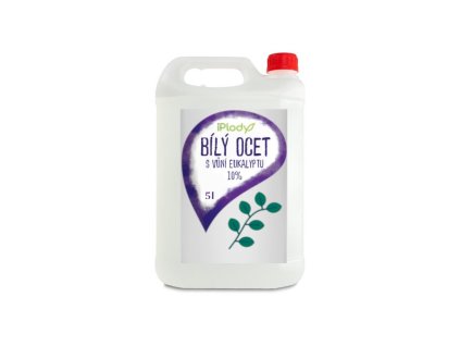 iPlody Ocet bílý 10 % na úklid s vůní eukalyptu kanystr 5l