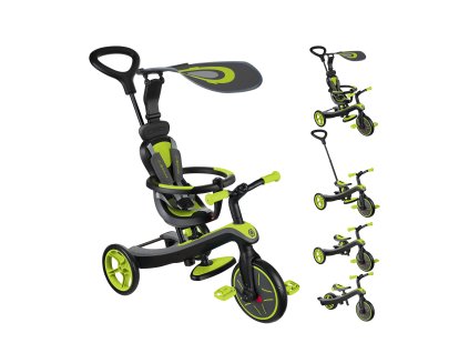 Globber Tříkolka dětská 4v1 - Lime Green