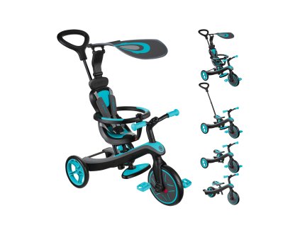 Globber Tříkolka dětská 4v1 - Teal