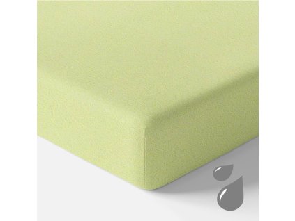 EEVI Voděodolné froté prostěradlo 120x60 Světle zelené