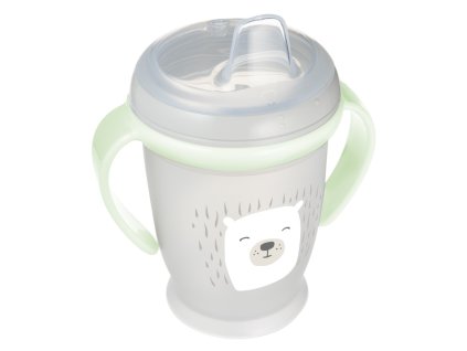 LOVI Hrneček nevylévací se svítícími úchyty BUDDY BEAR 250ml 5
