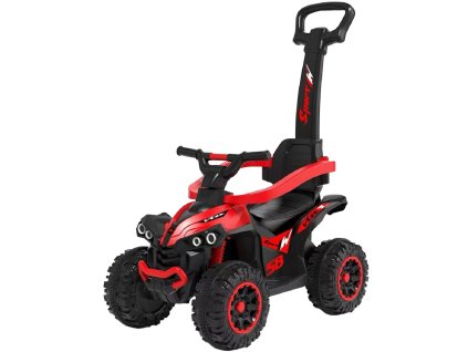 Baby Mix Dětské odrážedlo Mega s vodící tyčí červené