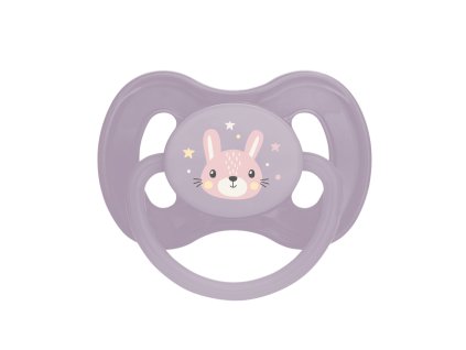 Canpol babies Dudlík kaučukový třešinka 6 18m CUTE ANIMALS fialový