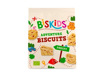BISkids BIO dětské celozrnné sušenky s kousky jablek bez přidaného cukru 100g