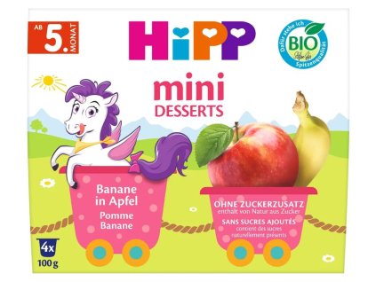HiPP BIO Jablka s banány 4x100g