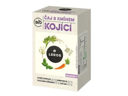 LEROS Bio čaj s kmínem kojící 20x1,8g