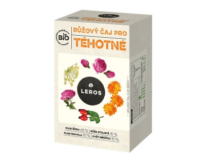 LEROS Bio Růžový čaj pro těhotné 20x2g