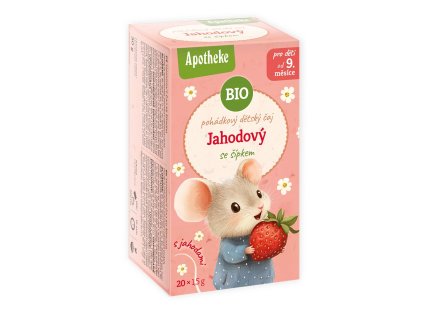 Apotheke BIO čaj dětský Jahodový se šípkem 20x1,5g