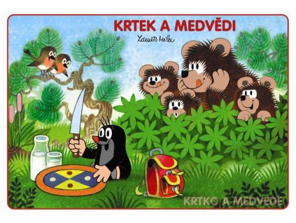 Omalovánka Krtek a medvědi