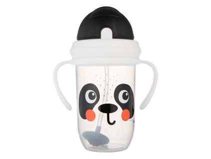 Canpol babies Nevylévací hrneček se slámkou a závažím BabiesBoo 270ml Panda