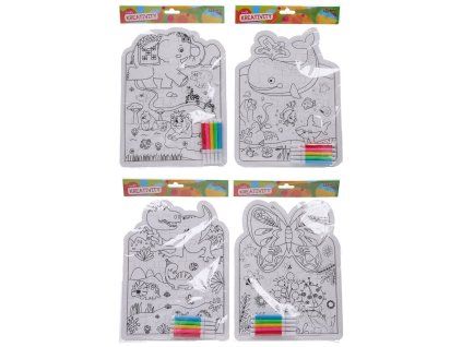 Kreativní set Puzzle + 5ks fixy 0