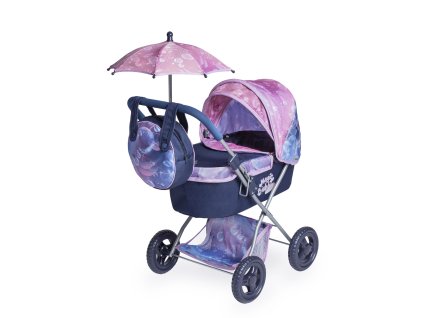 DeCuevas 85076 Skládací kočárek pro panenky se slunečníkem a taškou 2024 - 60 cm