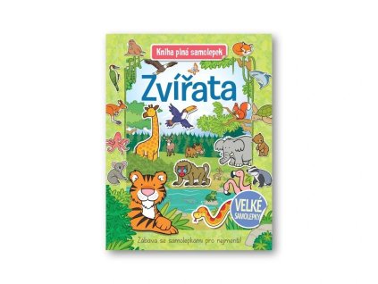Kniha plná samolepek Zvířata