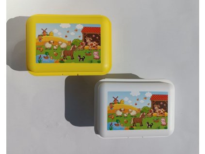 TVAR Dětský svačinový box Farma (dívka)