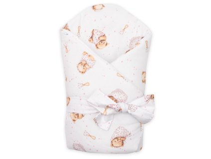 New Baby Dětská zavinovačka Spící medvídek