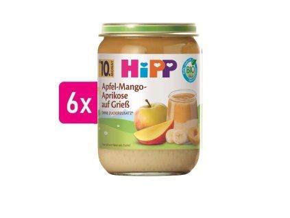 HiPP BIO BIO Krupička s ovocem 6x190g 2