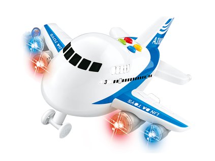 Letadlo na setrvačník s efekty 22 cm