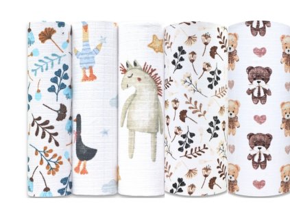 Ega Kids TETRA pleny (5ks) zvířata 1