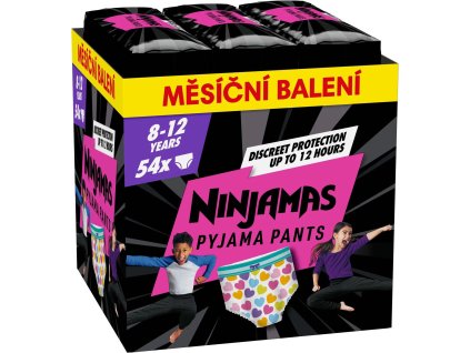 Ninjamas Pyjama Pants Srdíčka 8 12 let (54ks)