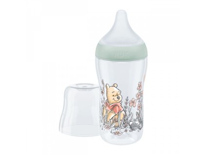 NUK Perfect Match láhev s kontrolou teploty Disney Medvídek Pú 260ml