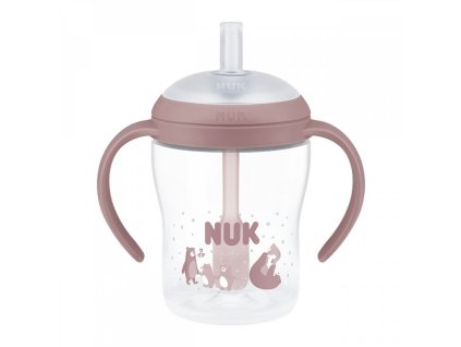 NUK Perfect Match lahvička na učení s brčkem BEAR 150ml