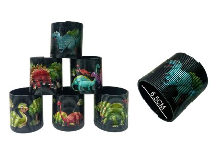 Magická pružina Dinosauři 6,5 cm