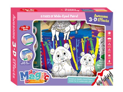 Omalovánky stíratelné 8 obrázků 1