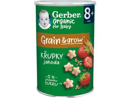 GERBER Organic křupky jahodové 35 g