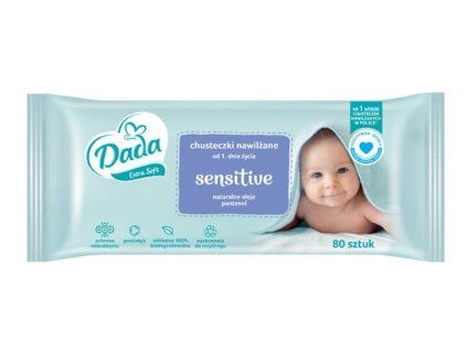 Dada vlhčené ubrousky extra soft 80ks Sensitive 1
