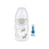 NUK FC+ lahev s kontrolou teploty, 150 ml šedá