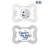 Canpol babies Set symetrických silikonových MINI dudlíků 0 2m SLEEPY KOALA šedý