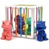 WOOPIE Flexibilní senzorická vkládací kostka s dinosaury (6ks)