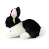 Plyšový králík bílo-černý 23 cm ECO-FRIENDLY