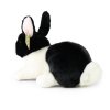Plyšový králík bílo-černý 23 cm ECO-FRIENDLY