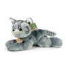 Plyšová kočka šedá 30 cm ECO-FRIENDLY