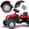 Dětský šlapací traktor s přívěsem červený 5